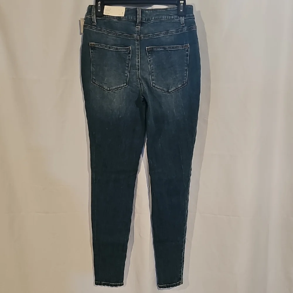 Maurices Dark Wash Distressed Skinny Jeans - Picture 2 of 12